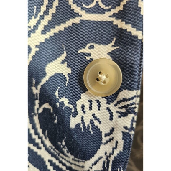 J. McLaughlin Men’s Modern Style Blazer Jacket Size 38 Navy Blue White Griffin - Picture 8 of 8